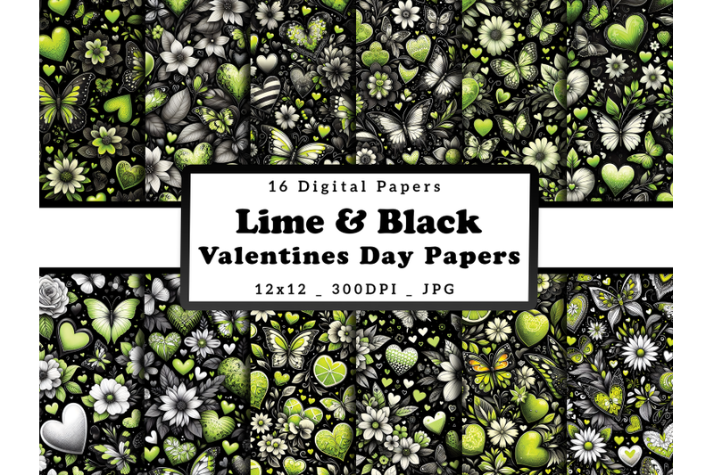 lime-floral-hearts-and-butterflies-valentine-039-s-day-digital-papers