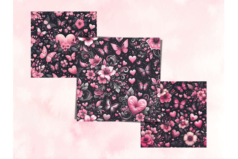 pink-floral-hearts-and-butterflies-valentine-039-s-day-digital-papers