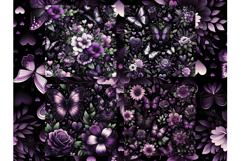 purple-floral-hearts-and-butterflies-valentine-039-s-day-digital-papers