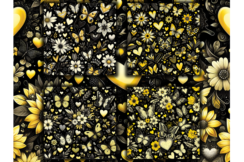 yellow-floral-hearts-and-butterflies-valentine-039-s-day-digital-papers