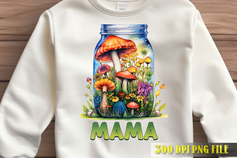 mama-mushroom-boho-jar-art