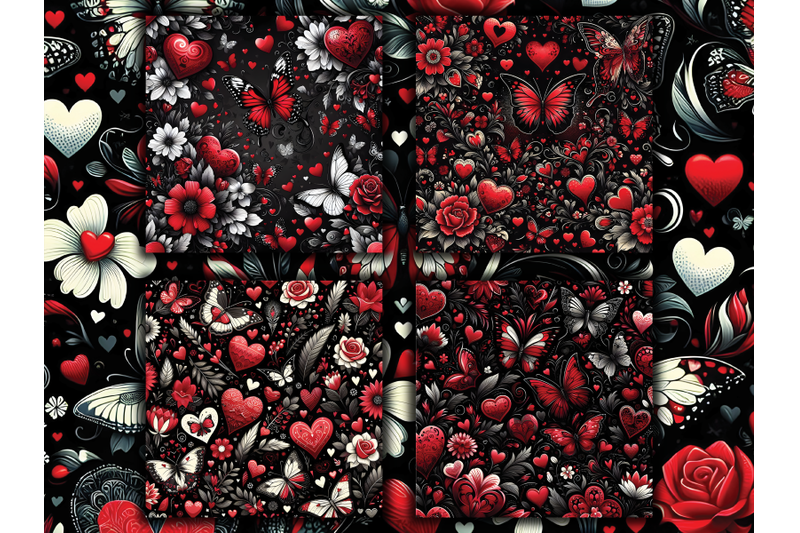 red-floral-hearts-and-butterflies-valentine-039-s-day-digital-papers