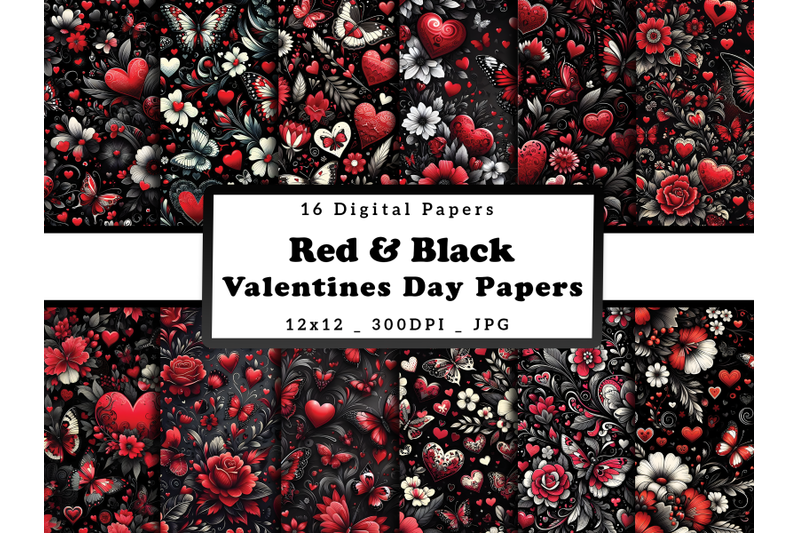 red-floral-hearts-and-butterflies-valentine-039-s-day-digital-papers