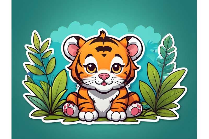 cute-baby-tiger-lies