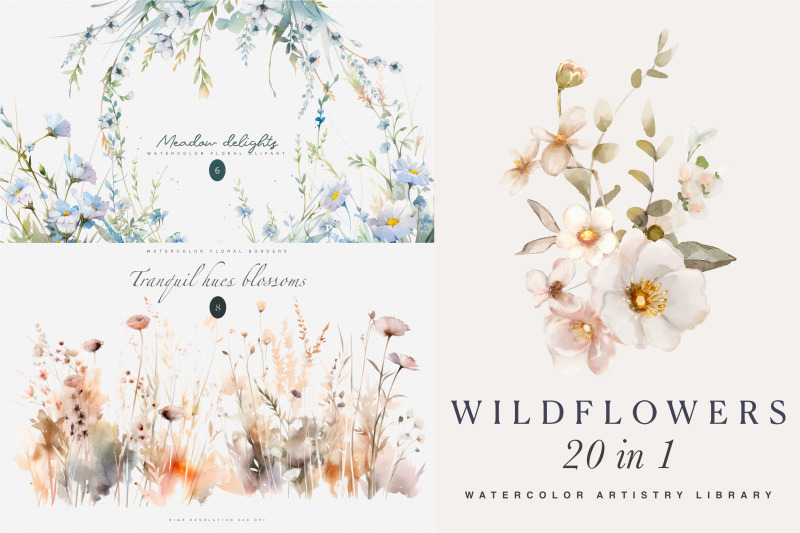 wildflower-watercolor-clipart-bundle