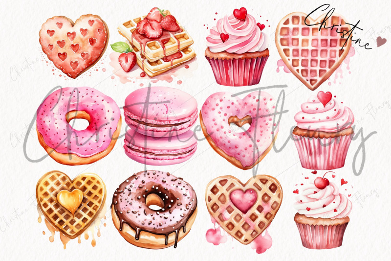 watercolor-valentine-treats-clipart