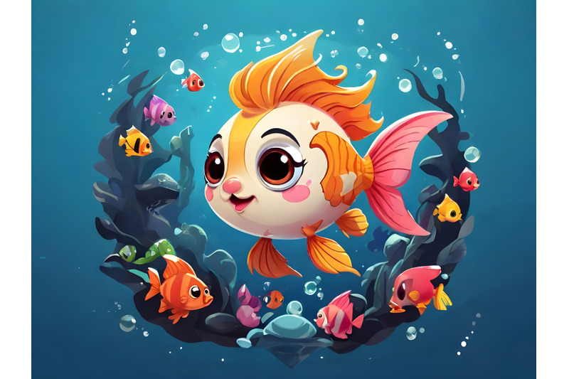 angel-fish-under-the-sea