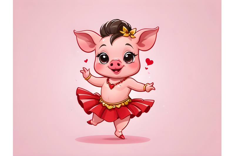 cartoon-samba-dancer-pig