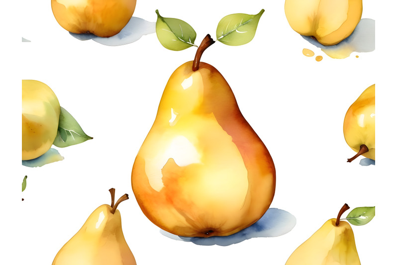 watercolor-a-yellow-pear