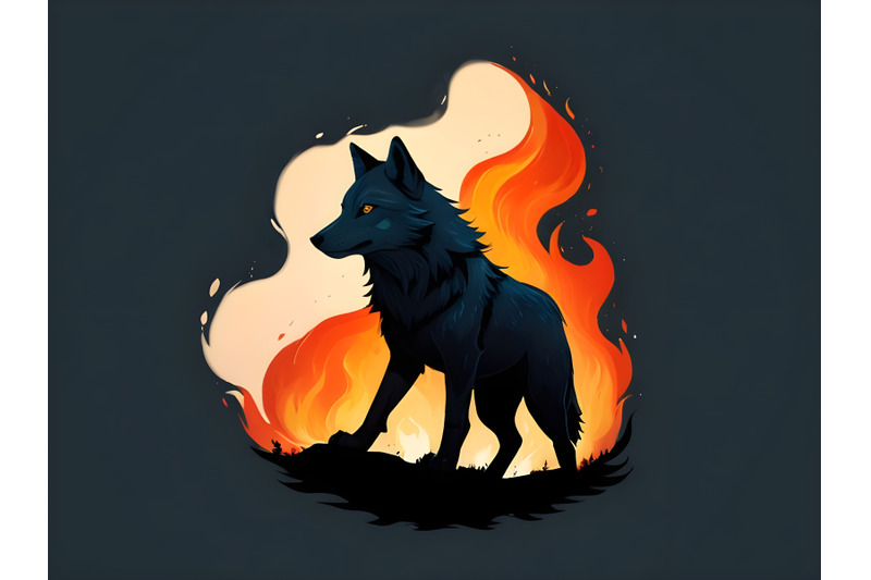 wolf-filled-with-fire