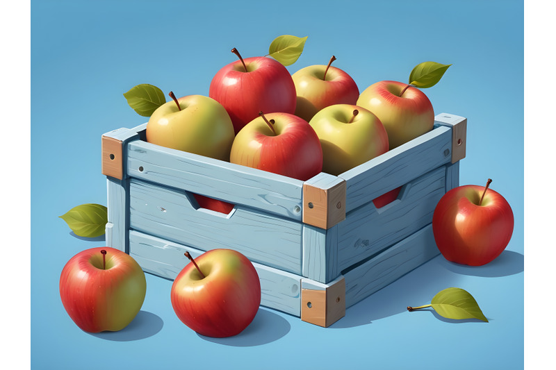 wooden-box-with-fresh-apples