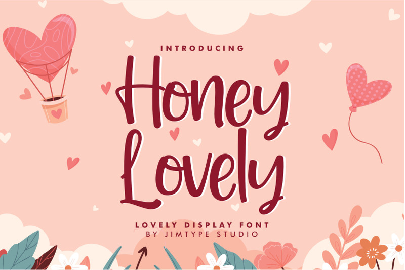 honey-lovely-font-playful-cute-font
