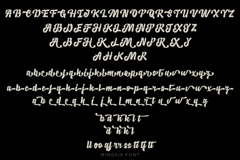 mingkie-modern-script