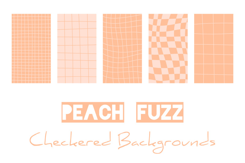 peach-fuzz-checkered-backgrounds