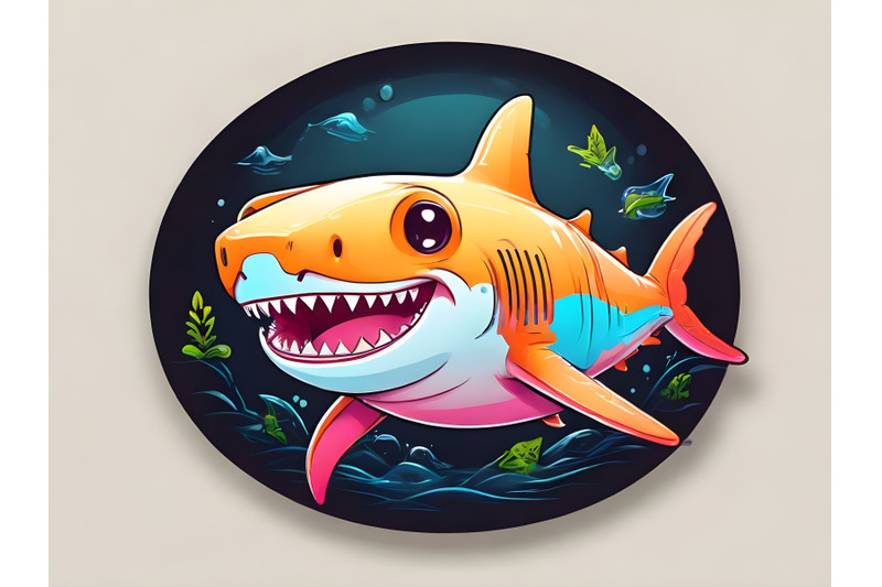 illustration-of-cute-hummer-shark