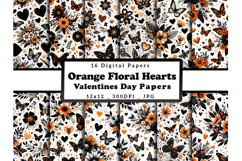 orange-floral-hearts-and-butterflies-valentine-039-s-day-papers