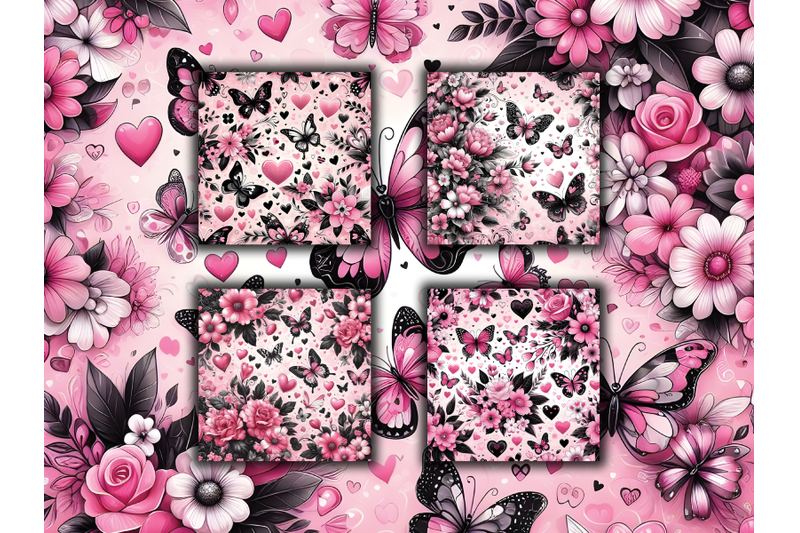 pink-floral-hearts-and-butterflies-valentine-039-s-day-papers