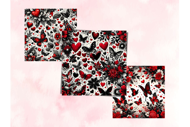 red-floral-hearts-and-butterflies-valentine-039-s-day-papers