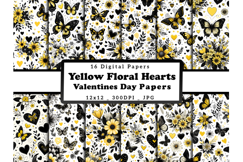 yellow-floral-hearts-and-butterflies-valentine-039-s-day-papers