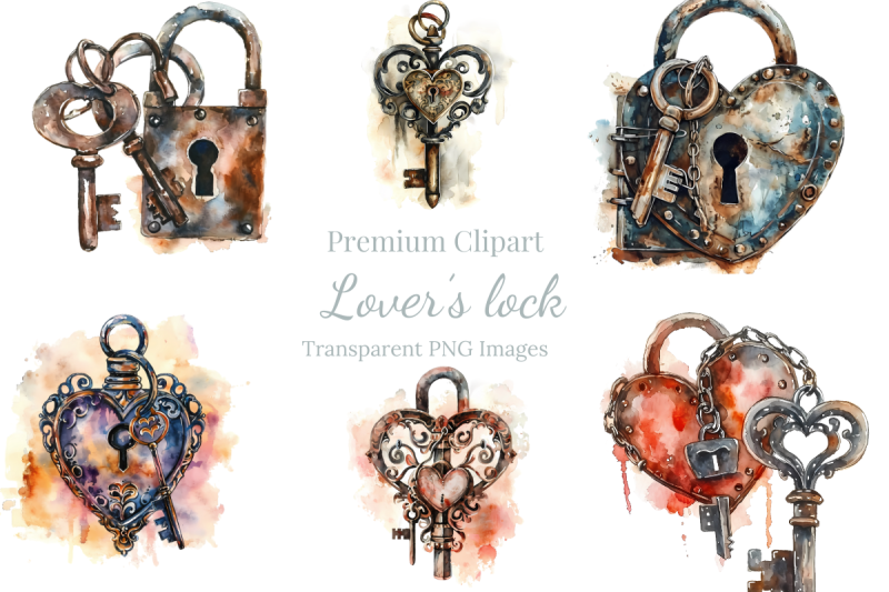 lovers-lock-valentines-clipart