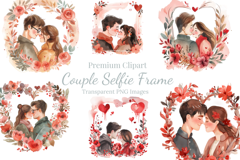 couple-selfie-valentine-clipart