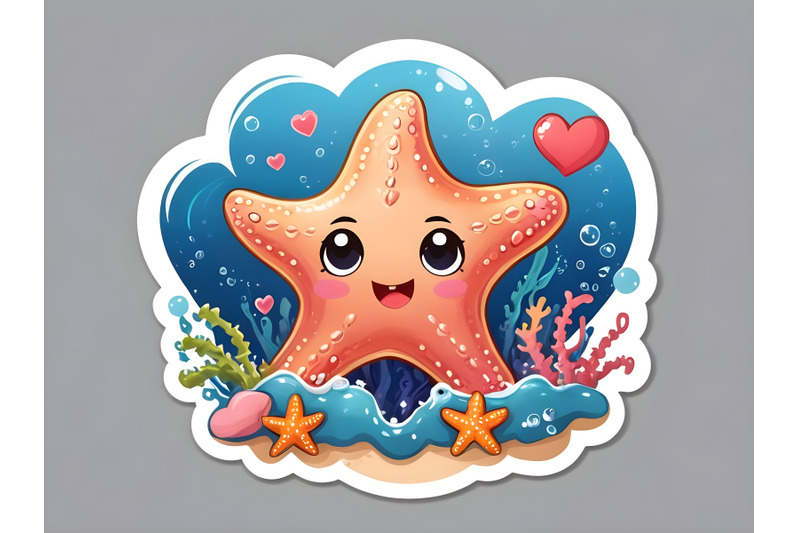 illustration-of-starfish-under-the-sea