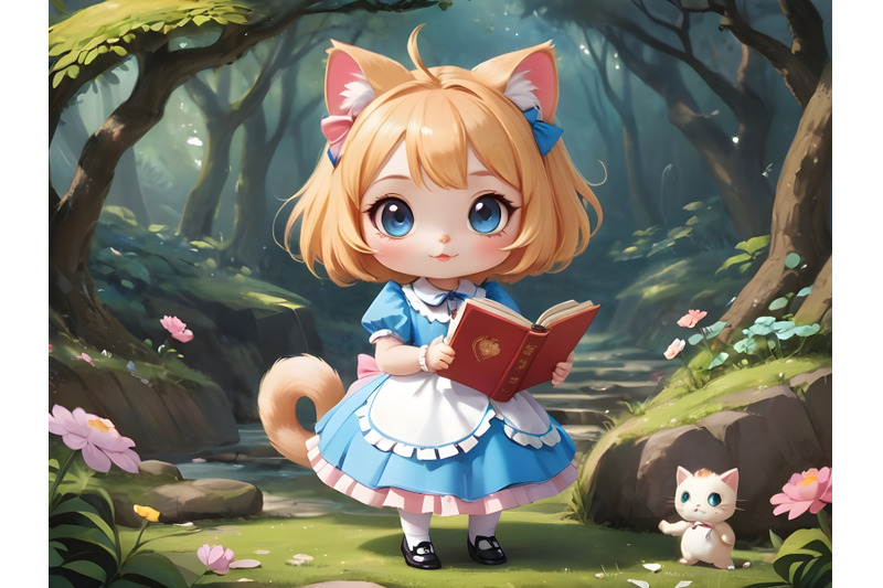 girl-dressed-up-like-alice-in-wonderland-holding-book