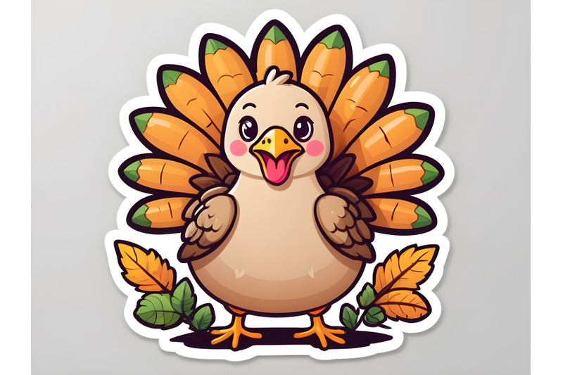 cute-turkey-with-harvest