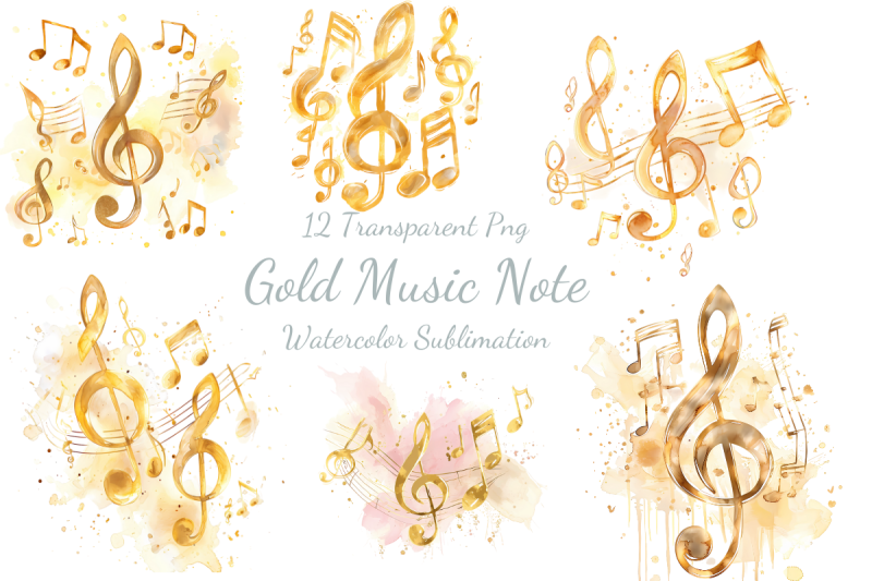 golden-music-note-watercolor-sublimation