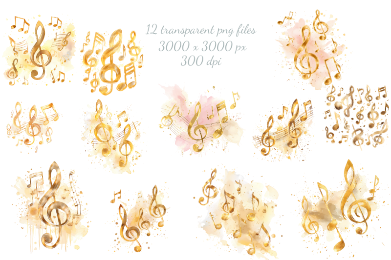 golden-music-note-watercolor-sublimation