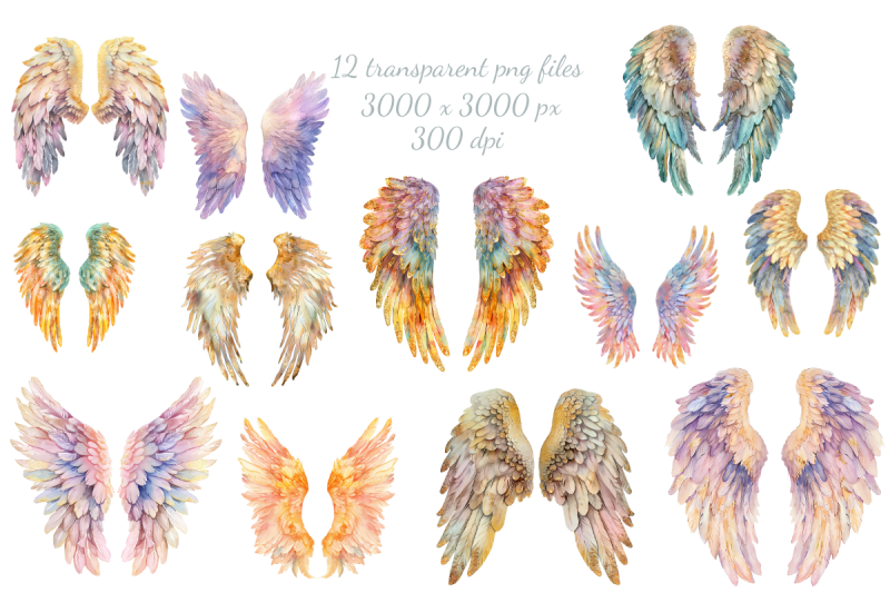 golden-angel-wings-watercolor-sublimation