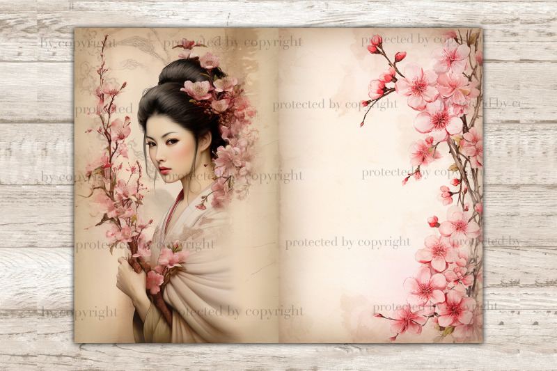 cherry-blossom-junk-journal-pages-sakura-picture-collage