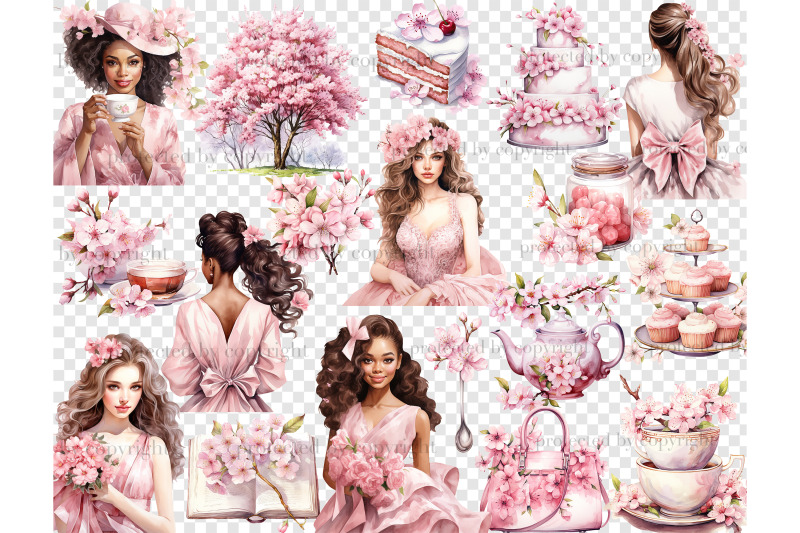 cherry-blossom-clipart-sakura-clipart-bundle