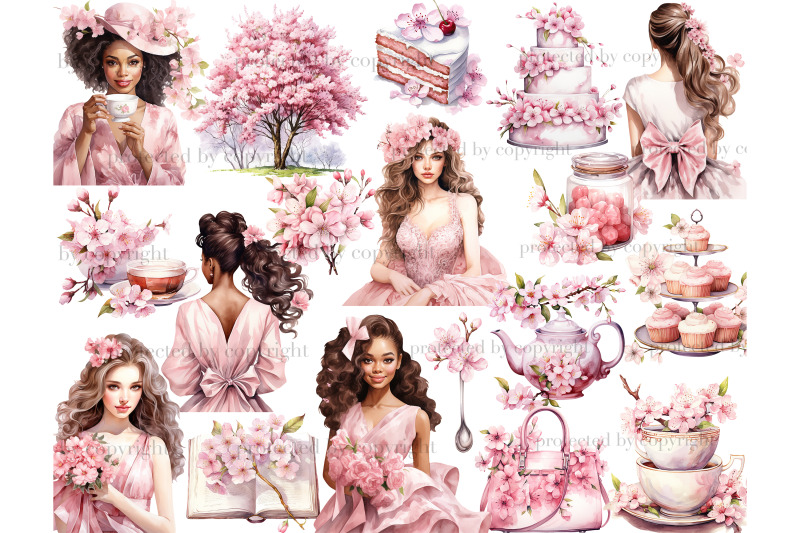 cherry-blossom-clipart-sakura-clipart-bundle