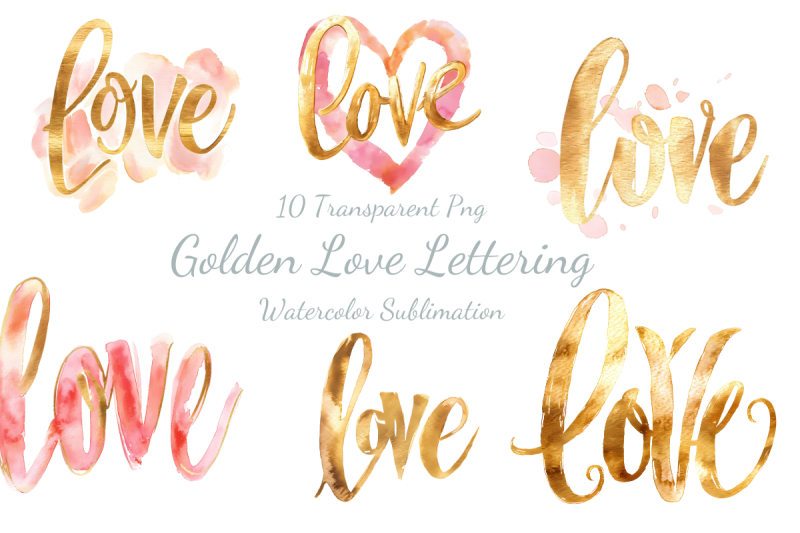 golden-love-lettering-watercolor-sublimation