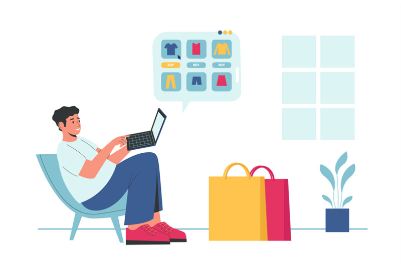 online-shopping-man-sitting-with-laptop-and-choosing-clothes-in-shop