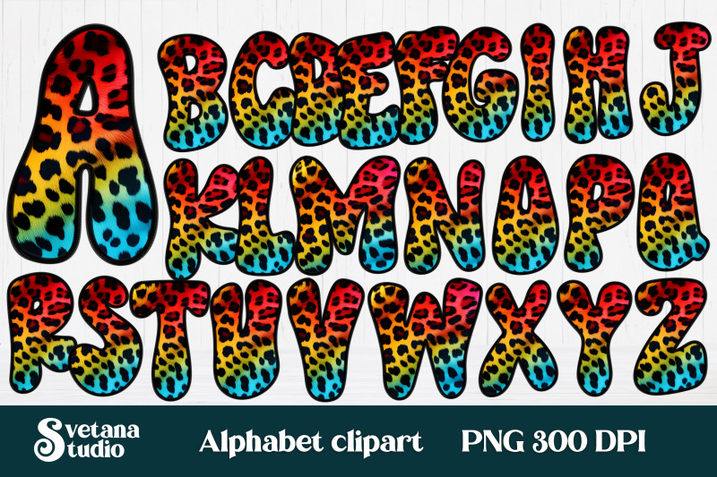 rainbow-leopard-print-alphabet-clipart-leopard-alphabet