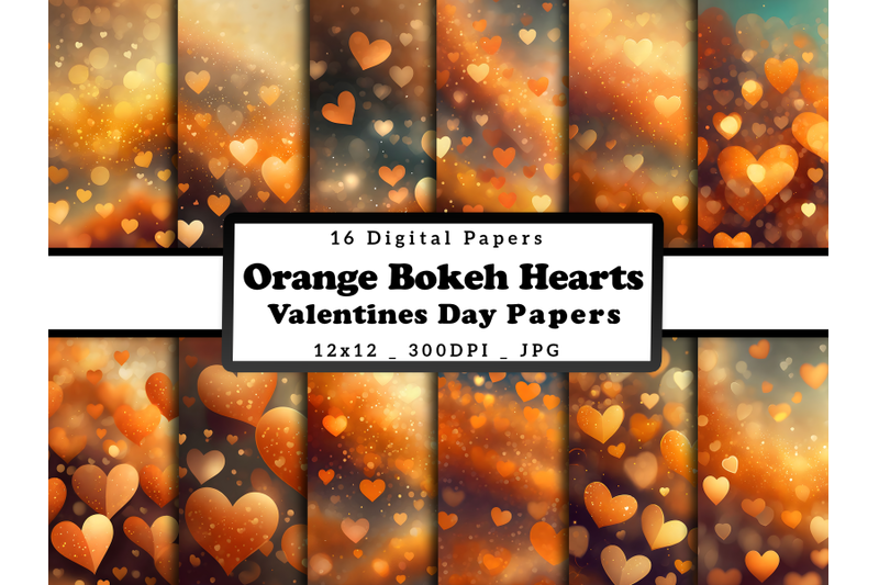 orange-hearts-valentine-day-digital-papers