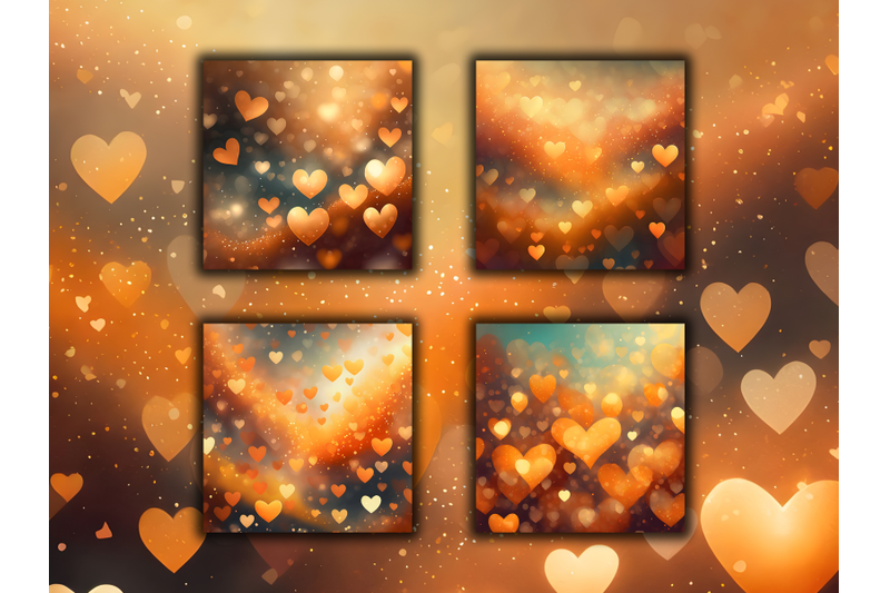 orange-hearts-valentine-day-digital-papers