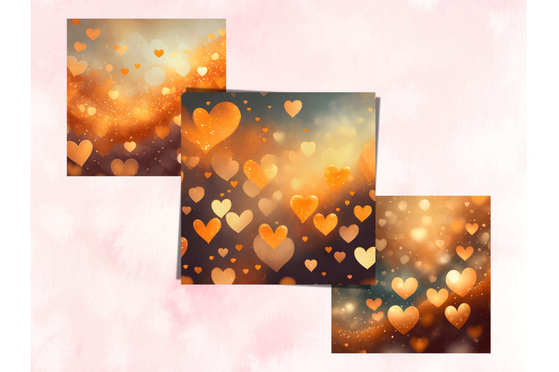 orange-hearts-valentine-day-digital-papers