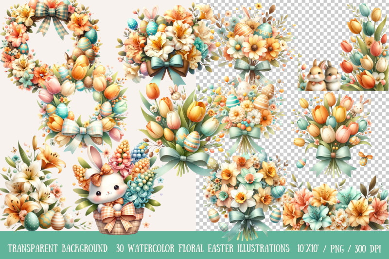 watercolor-easter-floral-illustrations