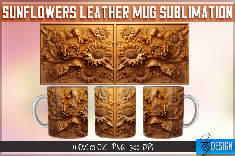 sunflowers-leather-mug-sublimation-11-oz-15-oz-mug-png-file