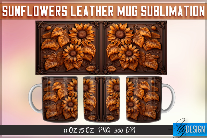 sunflowers-leather-mug-sublimation-11-oz-15-oz-mug-png-file