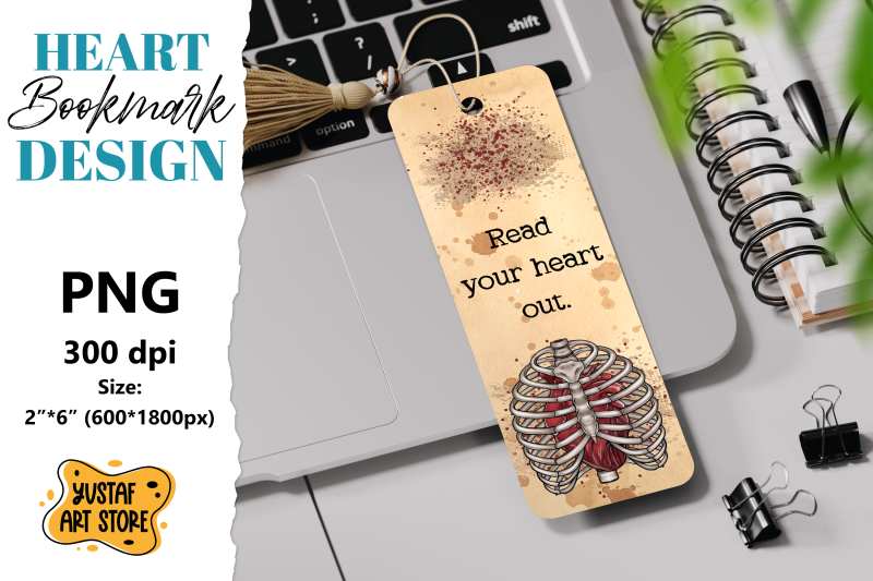 anatomical-heart-bookmark-printable-read-your-heart-out