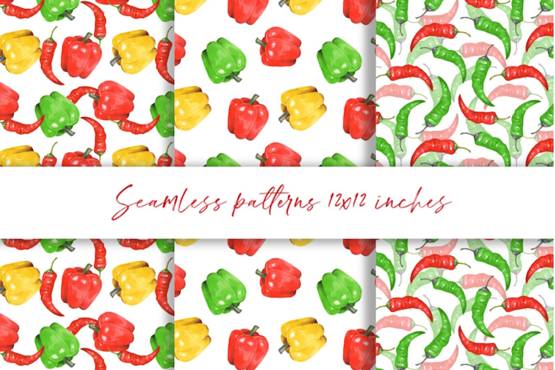 watercolor-peppers-3-seamless-patterns