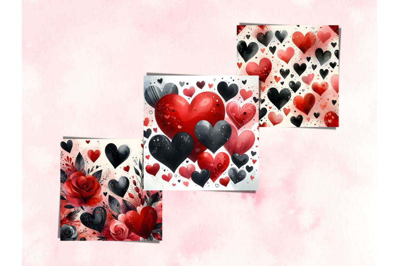 watercolor-red-hearts-valentine-039-s-day-patterns