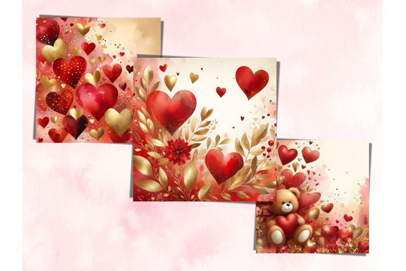 watercolor-red-gold-hearts-valentine-039-s-day-patterns