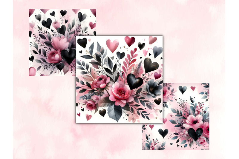 watercolor-pink-hearts-valentine-039-s-day-patterns