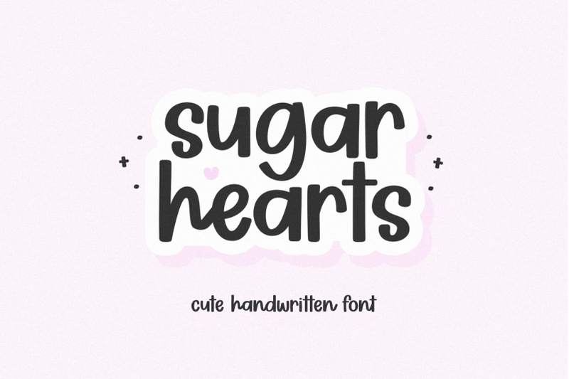 sugar-hearts-cute-handwritten-font
