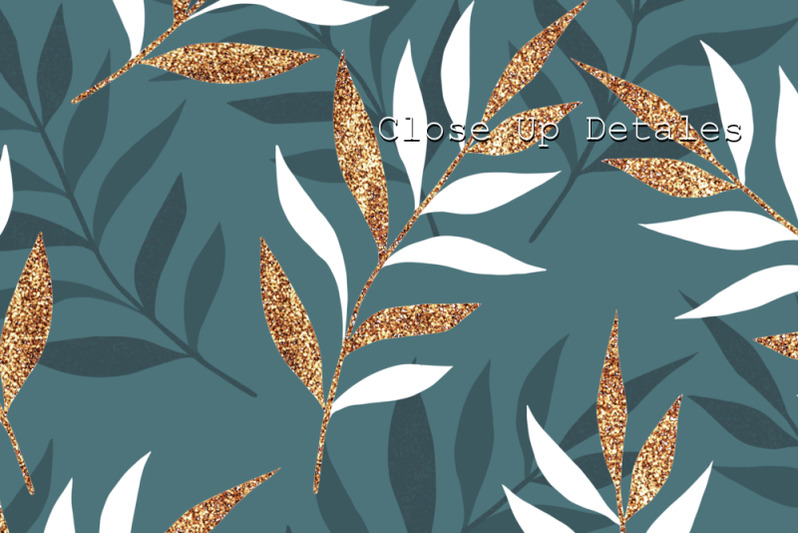 patterns-of-decorative-branches-gold-and-white-leaves